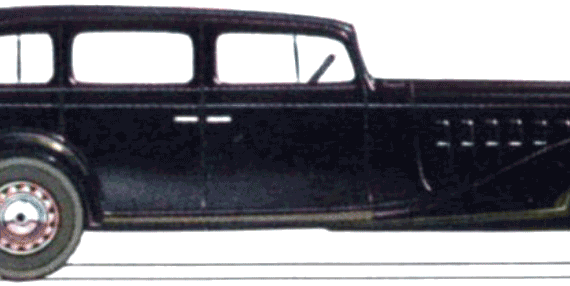 Buick Model 90L Sedan (1933) - Buick - drawings, dimensions, pictures of the car
