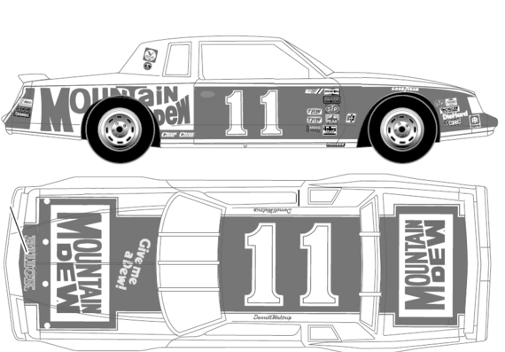 Buick Regal Stock Car (1982) - Buick - drawings, dimensions, pictures of the car