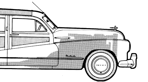 Buick Roadmaster Estate Wagon (1948) - Бьюик - чертежи, габариты, рисунки автомобиля