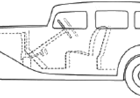 Buick Sedan (1934) - Buick - drawings, dimensions, pictures of the car