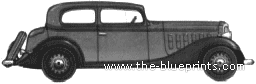 Buick Series 33 Fifty-Eight Victoria Coupe (1933) - Бьюик - чертежи, габариты, рисунки автомобиля