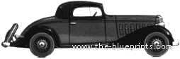 Buick Series 33 Fifty-Six Business Coupe (1933) - Бьюик - чертежи, габариты, рисунки автомобиля