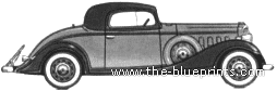 Buick Series 33 Fifty-Six S Sport Coupe (1933) - Бьюик - чертежи, габариты, рисунки автомобиля