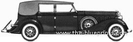 Buick Series 33 Sixty-Eight C Convertible Phaeto (1933) - Бьюик - чертежи, габариты, рисунки автомобиля