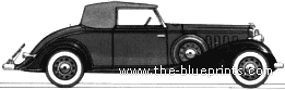 Buick Series 33 Sixty-Six C Convertible Coupe (1933) - Бьюик - чертежи, габариты, рисунки автомобиля
