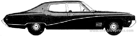 Buick Skylark 4-Door Sedan (1968) - Buick - drawings, dimensions, pictures of the car