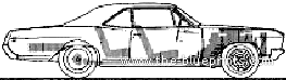Buick Skylark GS (1966) - Бьюик - чертежи, габариты, рисунки автомобиля