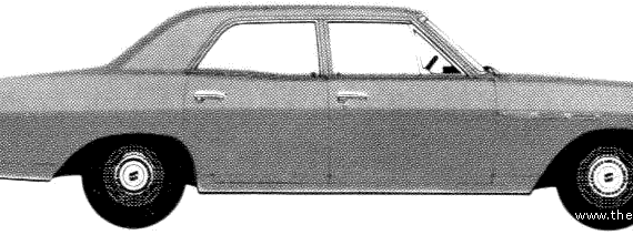 Buick Special 4-Door Sedan (1967) - Buick - drawings, dimensions, pictures of the car