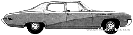 Buick Special Deluxe 4-Door Sedan (1968) - Бьюик - чертежи, габариты, рисунки автомобиля