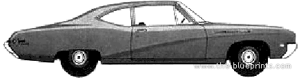 Buick Special Deluxe Coupe (1968) - Бьюик - чертежи, габариты, рисунки автомобиля