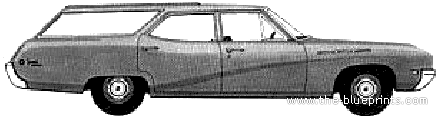 Buick Special Deluxe Station Wagon (1968) - Бьюик - чертежи, габариты, рисунки автомобиля