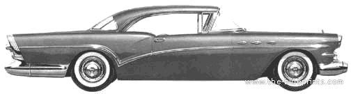 Buick Special Riviera 2-Door Hardtop (1957) - Бьюик - чертежи, габариты, рисунки автомобиля