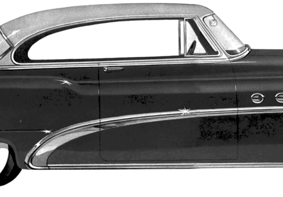 Buick Special Riviera Hardtop (1953) - Бьюик - чертежи, габариты, рисунки автомобиля