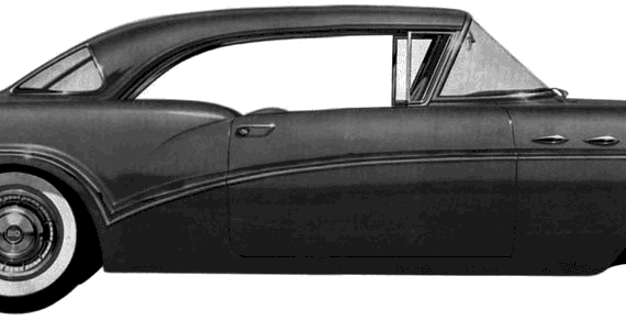 Buick Special Riviera Hardtop (1957) - Buick - drawings, dimensions, pictures of the car