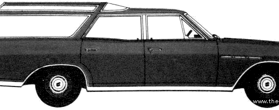 Buick Sportwagon (1967) - Бьюик - чертежи, габариты, рисунки автомобиля