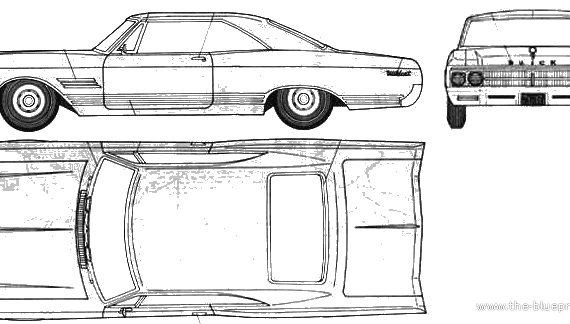 Buick Wildcat 2-Door Hardtop (1966) - Buick - drawings, dimensions, pictures of the car