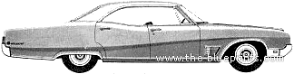 Buick Wildcat 4-Door Hardtop (1968) - Buick - drawings, dimensions, pictures of the car