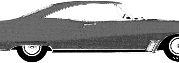 Buick Wildcat Sport Coupe (1967) - Бьюик - чертежи, габариты, рисунки автомобиля
