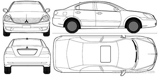CMC Mitsubishi Grunder (2011) - Разные автомобили - чертежи, габариты, рисунки автомобиля