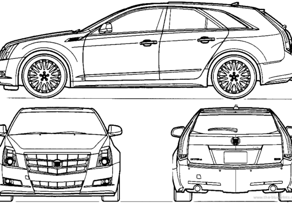 Cadillac CTS Station Wagon (2010) - Cadillac - drawings, dimensions, pictures of the car