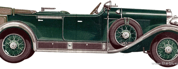 Cadillac Fisher Sport Phaeton (1927) - Cadillac - drawings, dimensions, pictures of the car