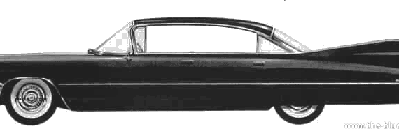Cadillac Sedan De Ville (1959) - Cadillac - drawings, dimensions, pictures of the car