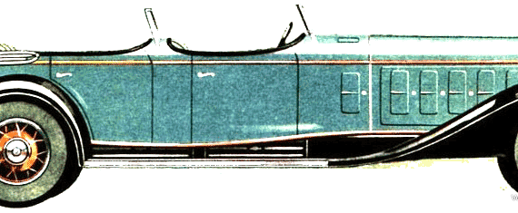 Cadillac V16 Phaeton (1930) - Cadillac - drawings, dimensions, pictures of the car
