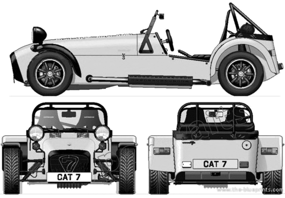 Caterham Seven Superlite 1.6 (2001) - Katerham - drawings, dimensions, pictures of the car