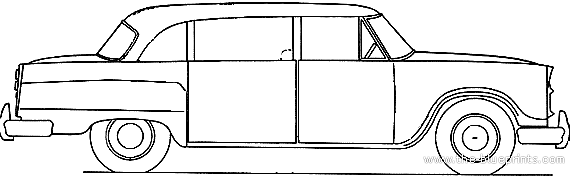 Checker A12 Marathon Limousine (1961) - Разные автомобили - чертежи, габариты, рисунки автомобиля