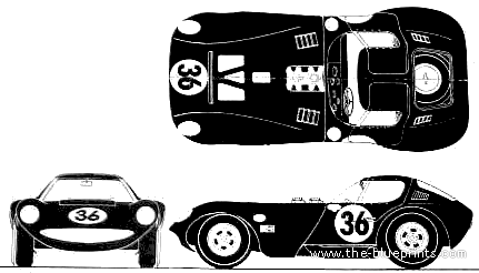 Cheetah (1964) - Разные автомобили - чертежи, габариты, рисунки автомобиля