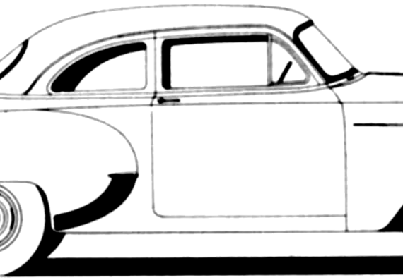 Chevrolet 150 Business Coupe (1953) - Шевроле - чертежи, габариты, рисунки автомобиля