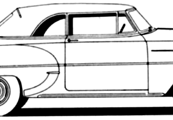 Chevrolet 210 Convertible (1953) - Шевроле - чертежи, габариты, рисунки автомобиля