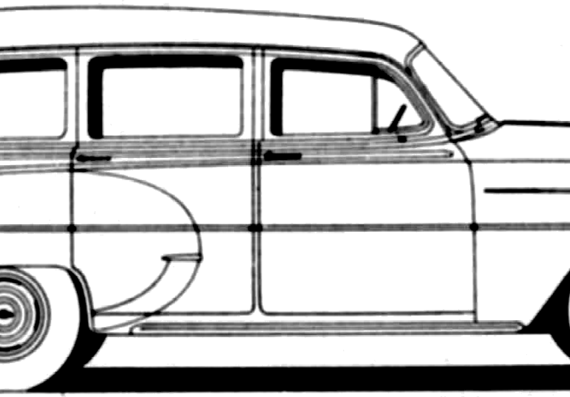 Chevrolet 210 Handyman Station Wagon (1953) - Шевроле - чертежи, габариты, рисунки автомобиля