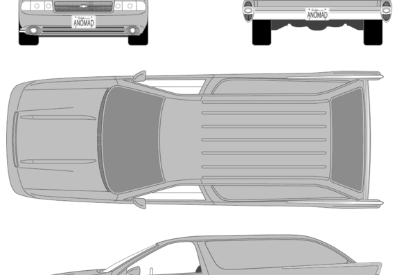 Chevrolet Alternomad Caprice - Шевроле - чертежи, габариты, рисунки автомобиля