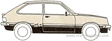Chevrolet BR Chevette 3-Door SR (1981) - Chevrolet - drawings, dimensions, pictures of the car