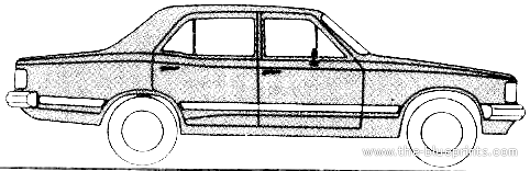 Chevrolet BR Diplomata (1981) - Шевроле - чертежи, габариты, рисунки автомобиля