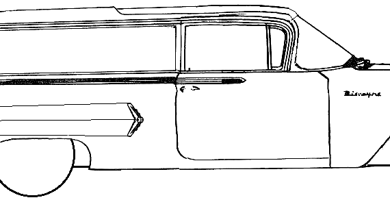Chevrolet Biscayne Sedan Delivery (1960) - Шевроле - чертежи, габариты, рисунки автомобиля
