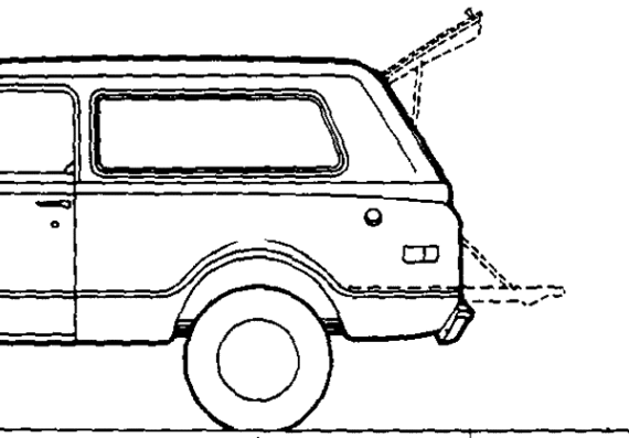 Chevrolet Blazer (1970) - Шевроле - чертежи, габариты, рисунки автомобиля