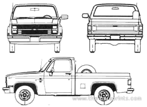 Chevrolet C-10 Custom Pick-up Argentina (1989) - Chevrolet - drawings, dimensions, pictures of the car