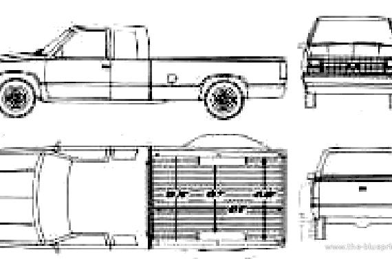 Chevrolet C-K Extended Cab Long Box (1990) - Chevrolet - drawings, dimensions, pictures of the car