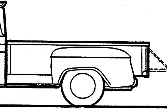 Chevrolet C1504 Pick-up Stepside 0.75t (1962) - Chevrolet - drawings, dimensions, pictures of the car