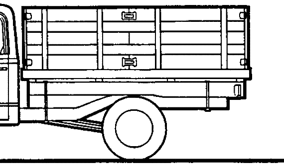 Chevrolet C20 Pick-up Stake (1967) - Шевроле - чертежи, габариты, рисунки автомобиля
