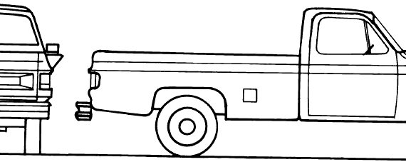 Chevrolet CUCV - Шевроле - чертежи, габариты, рисунки автомобиля
