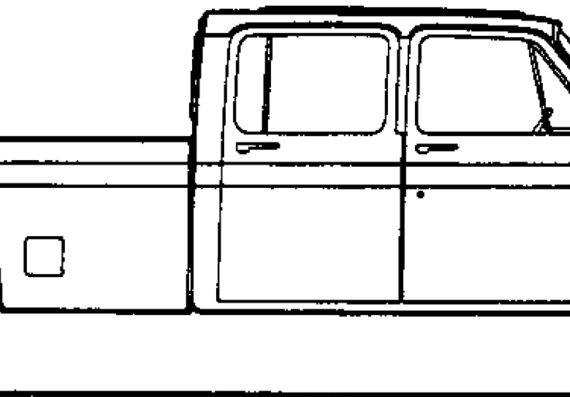 Chevrolet C Pick-up Twin Cab (1986) - Шевроле - чертежи, габариты, рисунки автомобиля