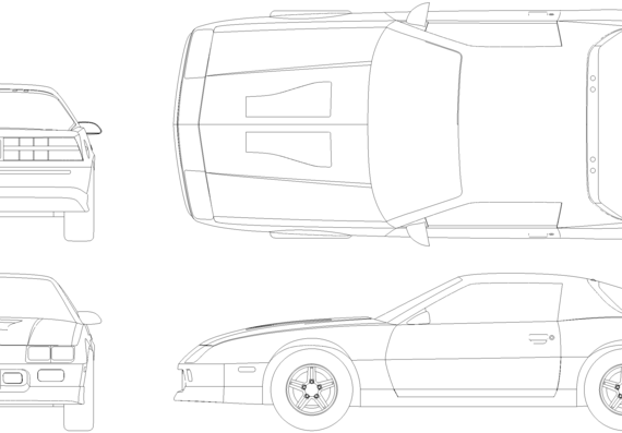 Chevrolet Camaro Iroc Z (1988) - Chevrolet - drawings, dimensions, pictures of the car