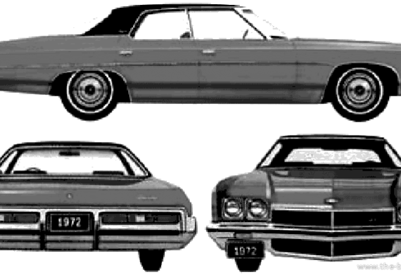 Chevrolet Caprice 4-Door Hardtop (1972) - Chevrolet - drawings, dimensions, pictures of the car