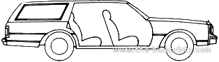 Chevrolet Caprice Estate Wagon (1989) - Chevrolet - drawings, dimensions, pictures of the car