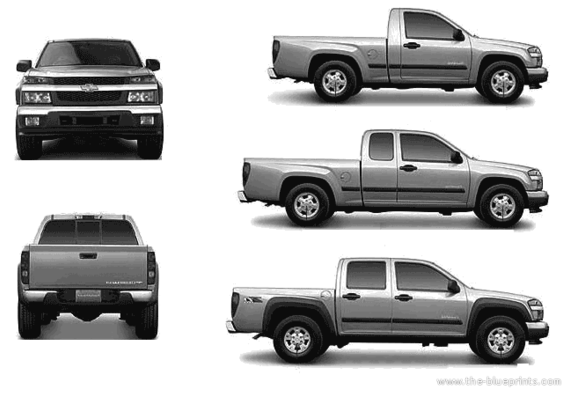 Chevrolet Colorado (2004) - Chevrolet - drawings, dimensions, pictures of the car