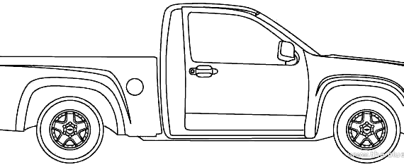 Chevrolet Colorado Regular Cab (2011) - Шевроле - чертежи, габариты, рисунки автомобиля