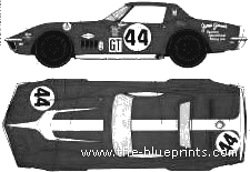 Chevrolet Corvette (1969) - Chevrolet - drawings, dimensions, pictures of the car